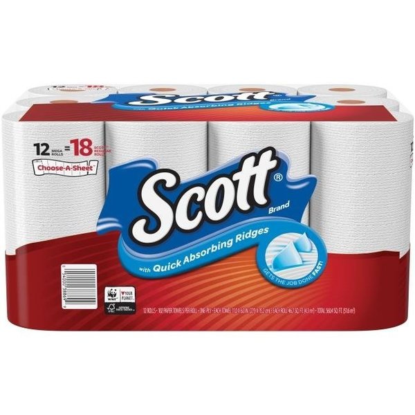 Kimberly-Clark Professional Scott Paper Towels, White KCC38869